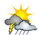 Showers or thunderstorms