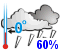 Chance of freezing drizzle (60%)